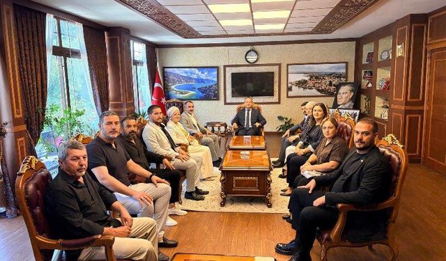 MHP İl Başkanı Oltulu Fethiye Kaymakamı Akkaya’yı Ziyaret Etti.