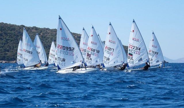Bodrum'da ILCA Europa Cup'ta yarış heyecanı başladı