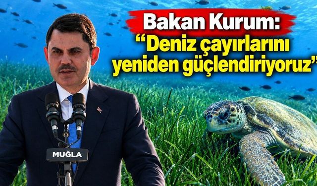 Bakan Kurum: “Deniz çayırlarını yeniden güçlendiriyoruz”
