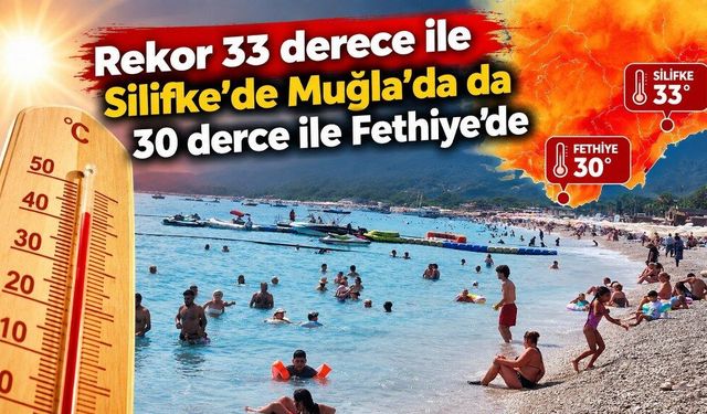 Deniz Suyu Sıcaklığında Rekor: Fethiye’de 30 Dereceyi Gördü