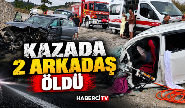 Denizli'de feci kaza: 2 arkadaş hayatını kaybetti