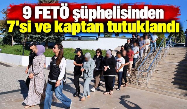 Muğla'da teknede yakalanan 9 FETÖ şüphelisinden 7'si ve kaptan tutuklandı