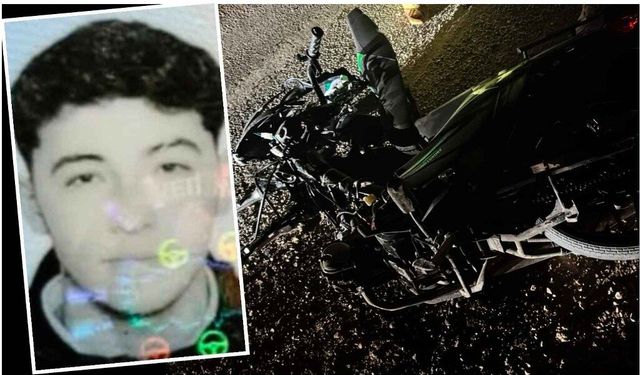 Kamyonetle çarpışan motosikletin 16 yaşındaki sürücüsü hayatını kaybetti