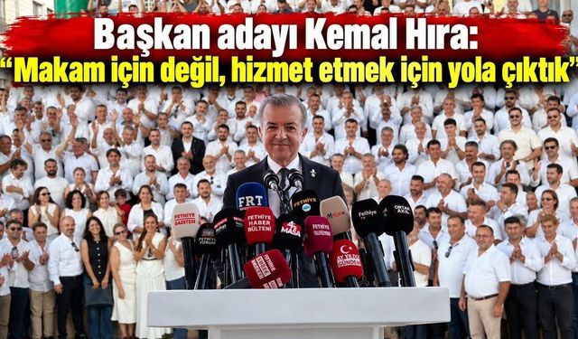 Başkan adayı Kemal Hıra: “Makam için değil, hizmet etmek için yola çıktık”