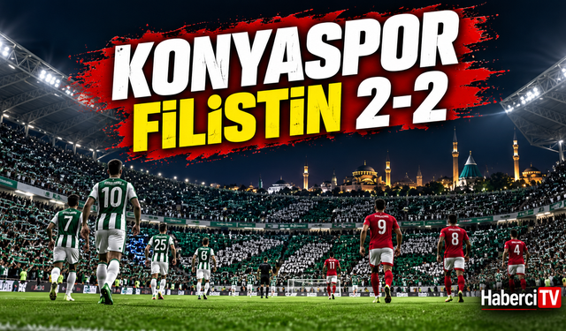 Konyaspor-Filistin maçı kaç kaç bitti? Dostluk maçında 2-2