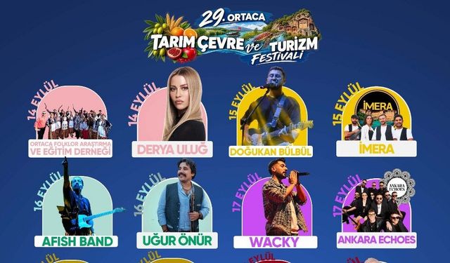 Ortaca Festivali başlıyor: Derya Uluğ, Onur Akın ve Reynmen sahne alacak