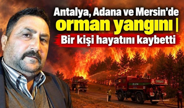 Antalya, Adana ve Mersin'de orman yangını | Bir kişi hayatını kaybetti
