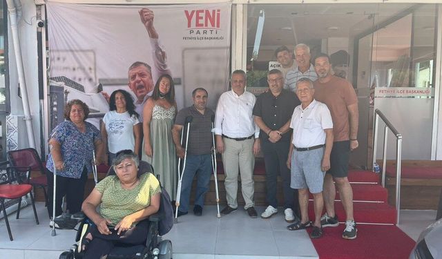 Arslanca ve yönetiminden Yeni Parti Fethiye’ye ziyaret