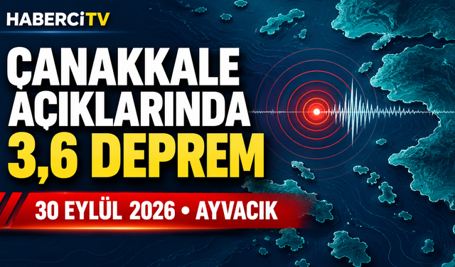 Ayvacık açıklarında 3,6 büyüklüğünde deprem: AFAD verileri