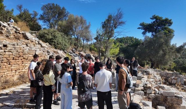 Bodrum’da öğrenciler Pedasa Antik Kenti’ni keşfetti