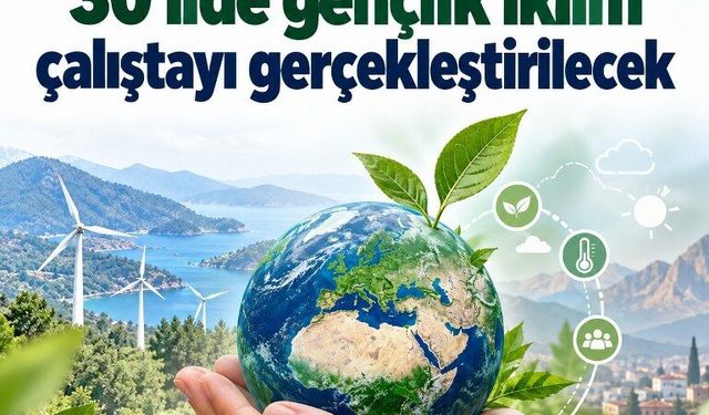 Muğla, Antalya ve Denizli gibi 30 ilde gençlik iklim çalıştayı gerçekleştirilecek