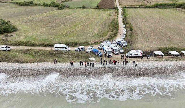 Sinop’ta kayıp polis için havadan ve karadan arama çalışmaları devam ediyor