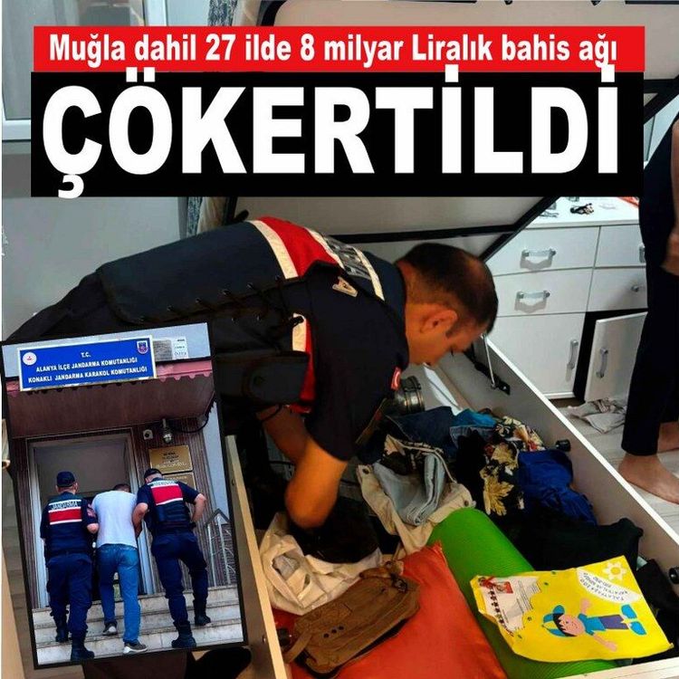 Muğla dahil 27 ilde düzenlenen yasa dışı bahis operasyonunda 72 kişi yakalandı