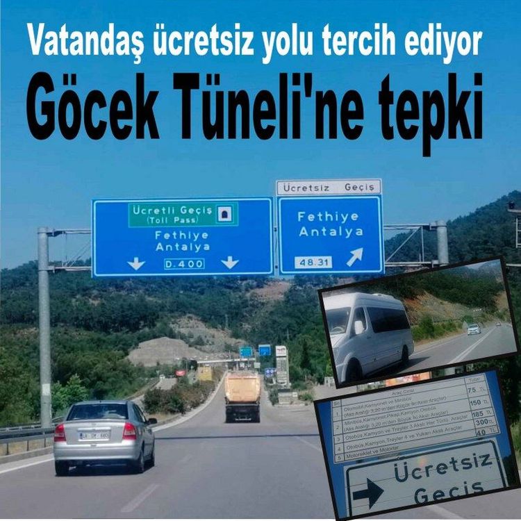 Tünel geçi ücreti arttıkça vatandaş ücretsiz yolu tercih ediyor