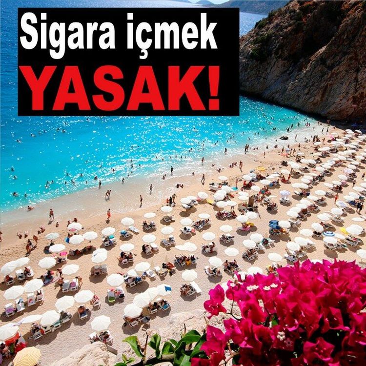 Kaputaş Plajı'nda sigara içmek yasaklandı