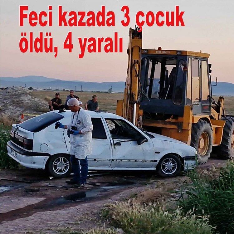 Otomobil dereye devrildi: 3 çocuk kurtarılamadı, 4 yaralı