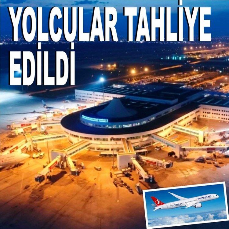 THY uçağının kanadı direğe çarptı, yolcular tahliye edildi. 1 yaralı