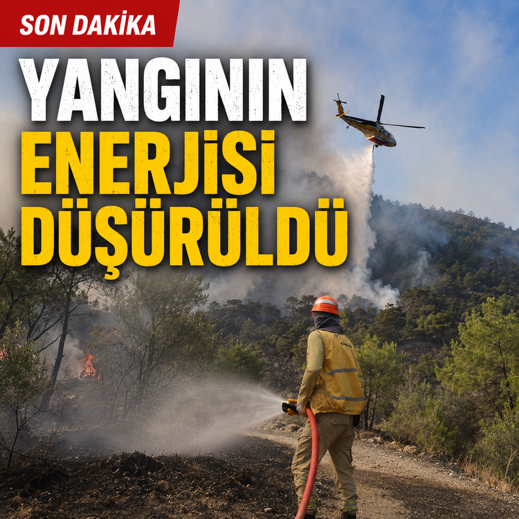 Göcek'te yangının enerjisi düşürüldü