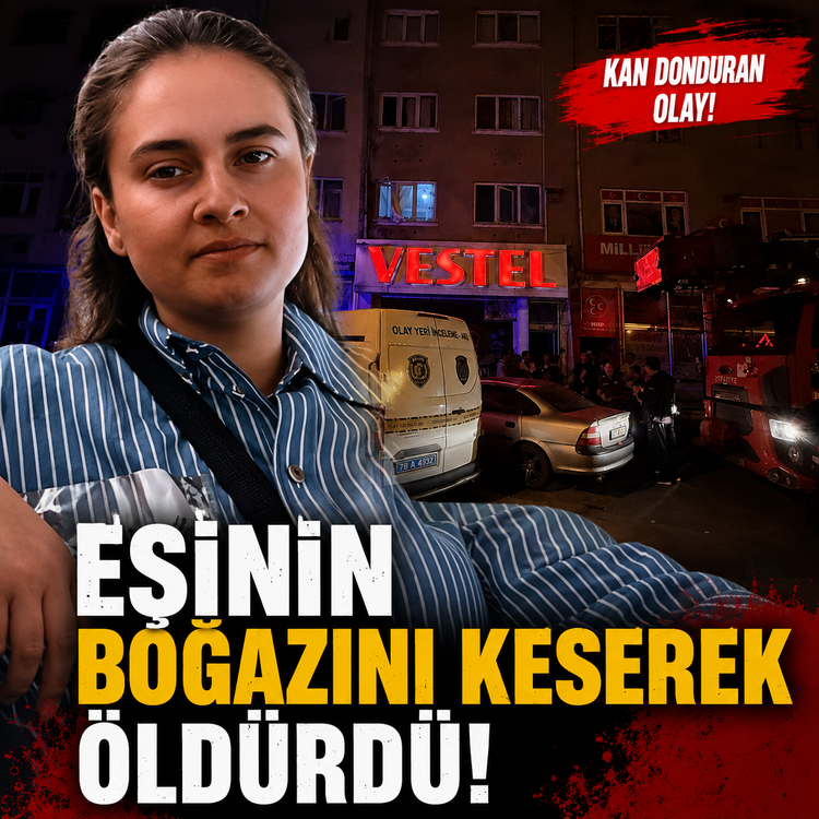 Eşinin boğazını keserek öldürdü