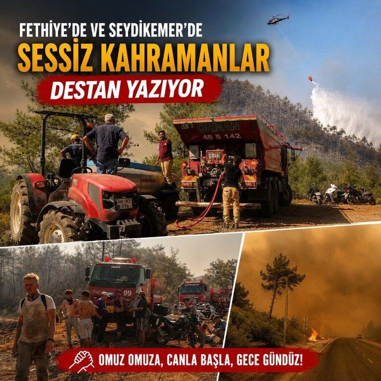 Fethiye’de ve Seydikemer’de sessiz kahramanlar destan yazıyor