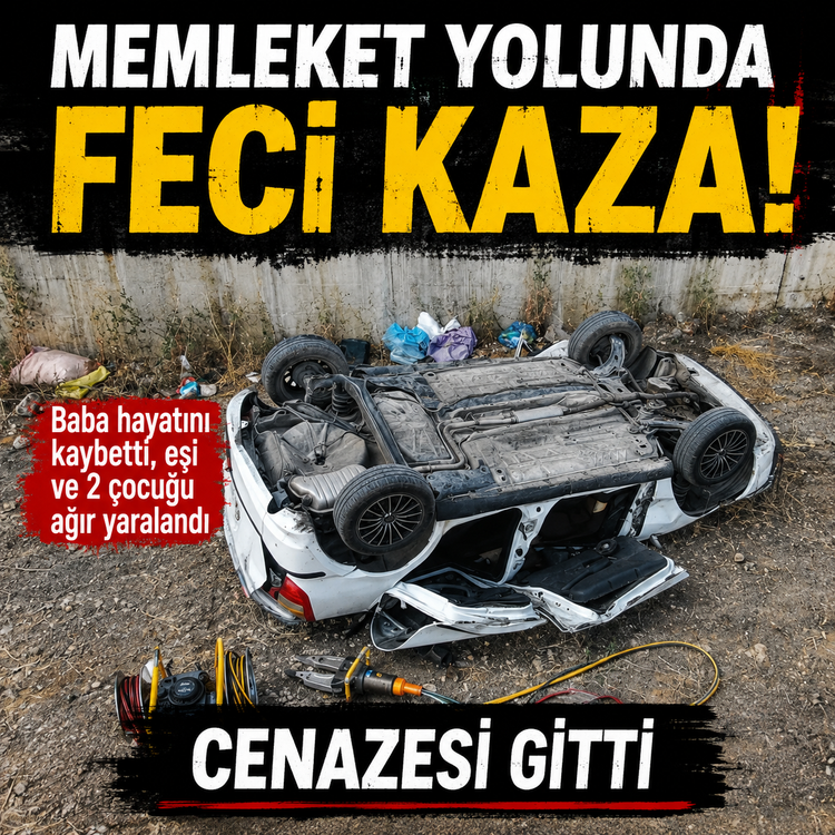 Memleket yolunda feci kaza: Cenazesi gitti