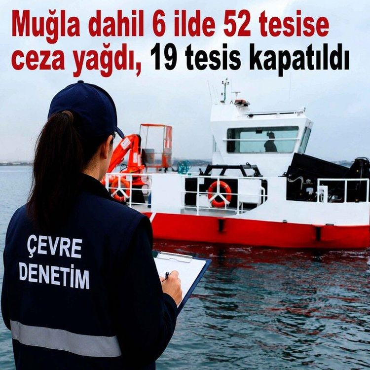 Muğla dahil 6 ilde 52 tesise ceza yağdı, 19 tesis kapatıldı