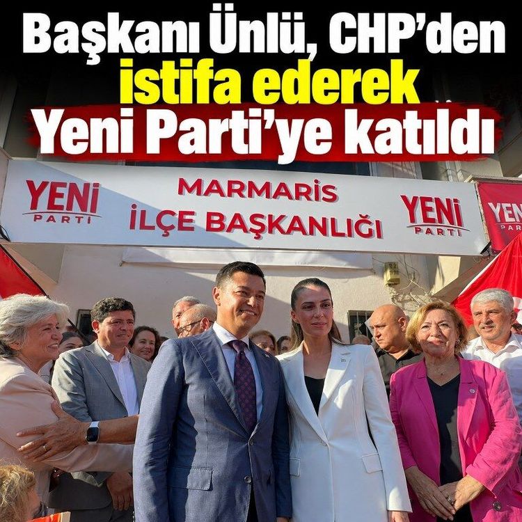 Marmaris’te siyasi değişim: Acar Ünlü CHP’den istifa ederek Yeni Parti’ye katıldı