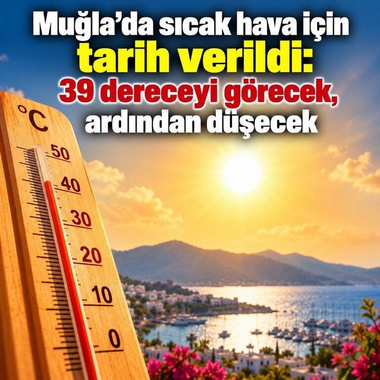 Muğla’da sıcaklık bugün ve yarın yüksek: Yeni haftada düşüş başlıyor