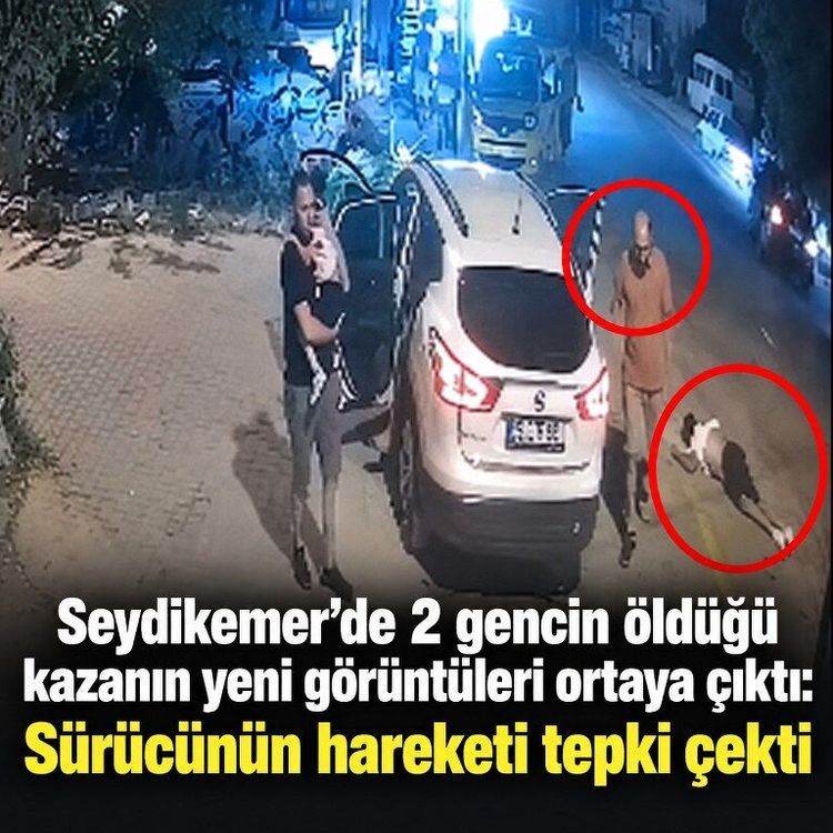 2 gencin öldüğü kazanın yeni görüntüleri ortaya çıktı: Sürücünün hareketi tepki çekti