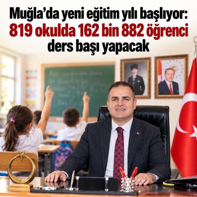 Muğla’da 162 bin 882 öğrenci ders başı yapacak