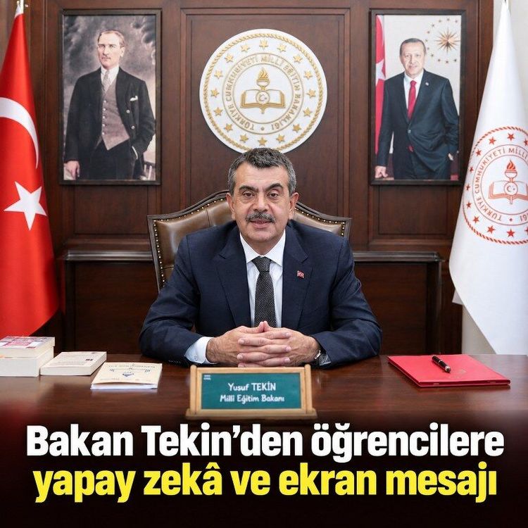 Bakan Tekin’den yeni eğitim öğretim yılı mesajı: Yapay zekâ ve dijital dünyaya dikkat çekti