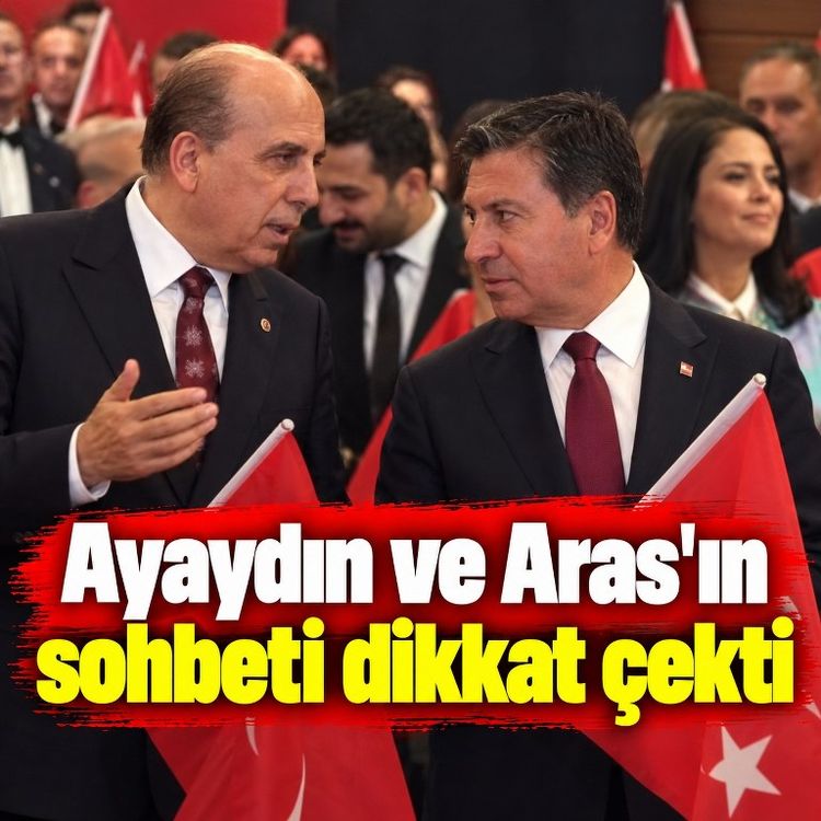 Muğla'da Cumhuriyet resepsiyonu! Ayaydın ve Aras'ın sohbeti dikkat çekti