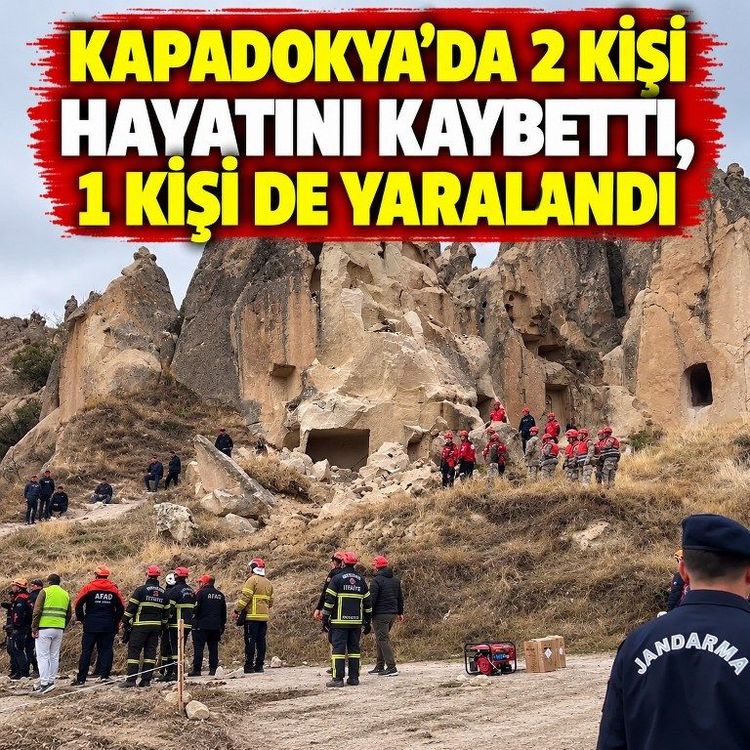 Kapadokya'da kaya parçalarının altında kalan 2 kişi hayatını kaybetti
