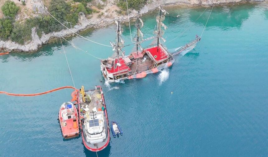 Ölüdeniz’de Batan Tur Teknesi İçin Kurtarma Operasyonu Başlatıldı