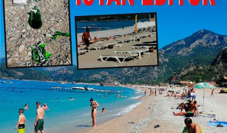 Plaja çöp bırakanlara tepki yağıyor