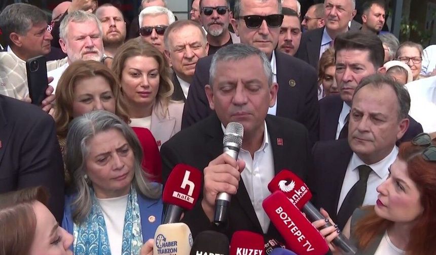 CHP TBMM Grup Başkanı Özel, Trabzon'da konuştu