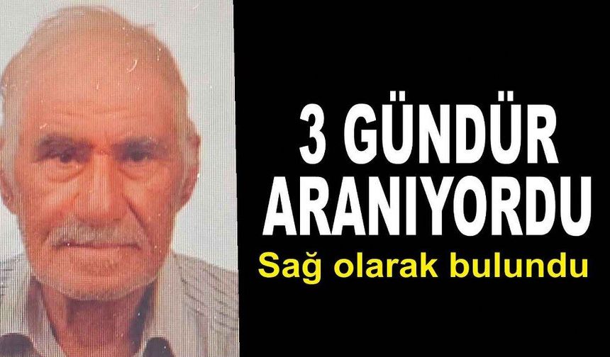 Kaybolan alzheimer hastası yaşlı adamdan sevindirici haber