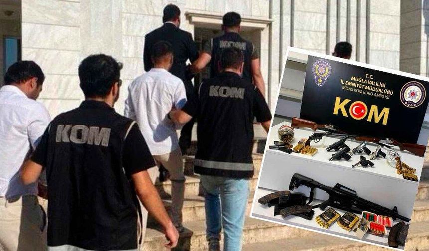Milas’ta silah operasyonu: 3 şüpheli tutuklandı