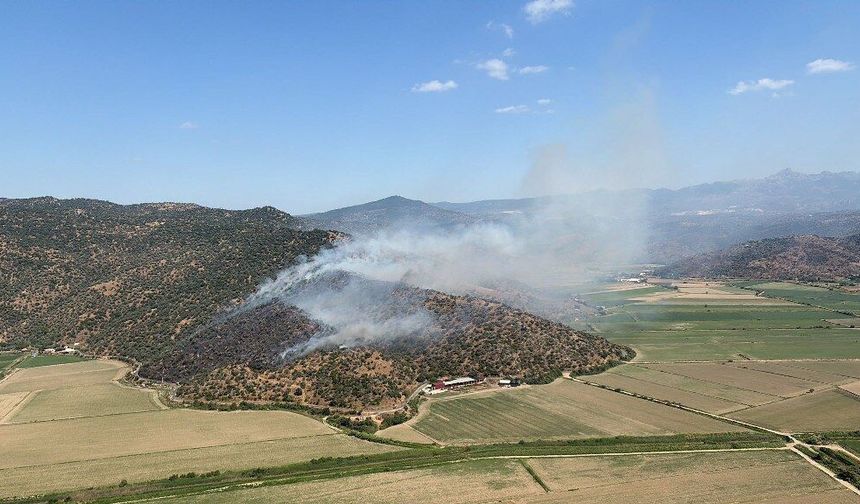 Milas ve Söke’deki yangınlara müdahale sürüyor
