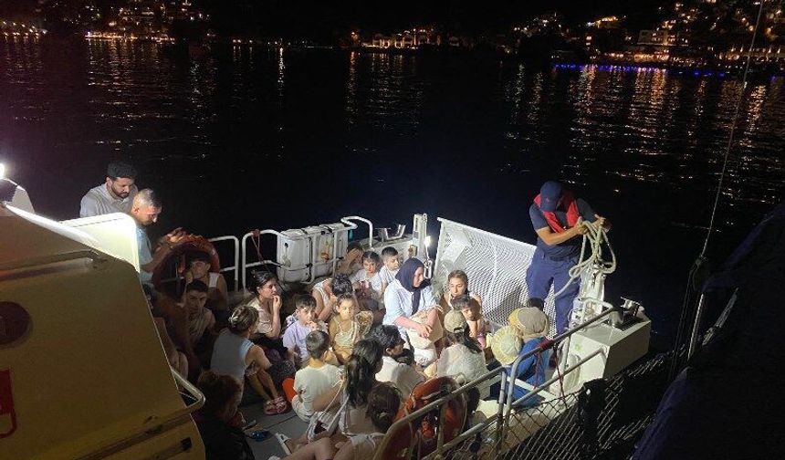 40 göçmen yakalandı; 2 gözaltı
