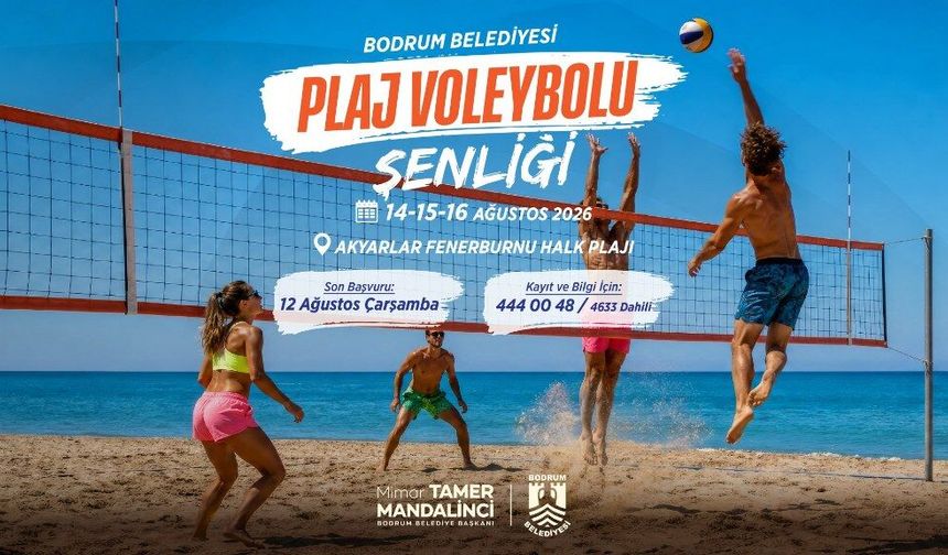 Belediyeden Plaj Voleybolu Şenliği