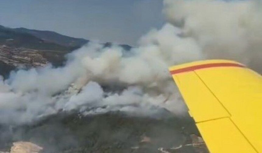 OGM’den açıklama:Yangına 6 uçak ve 6 helikopterle müdahale ediliyor