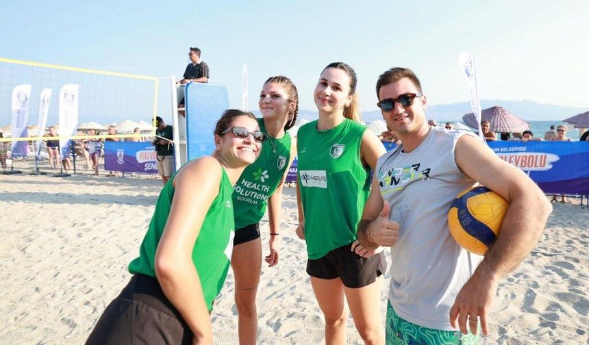 Bodrum'da düzenlenen Plaj Voleybolu Şenliği tamamlandı