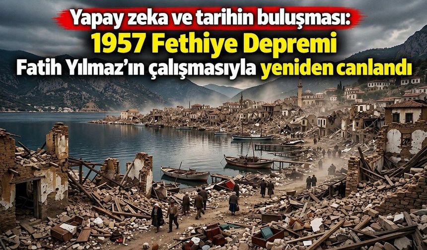 1957 Fethiye Depremi Fatih Yılmaz’ın çalışmasıyla yeniden canlandı