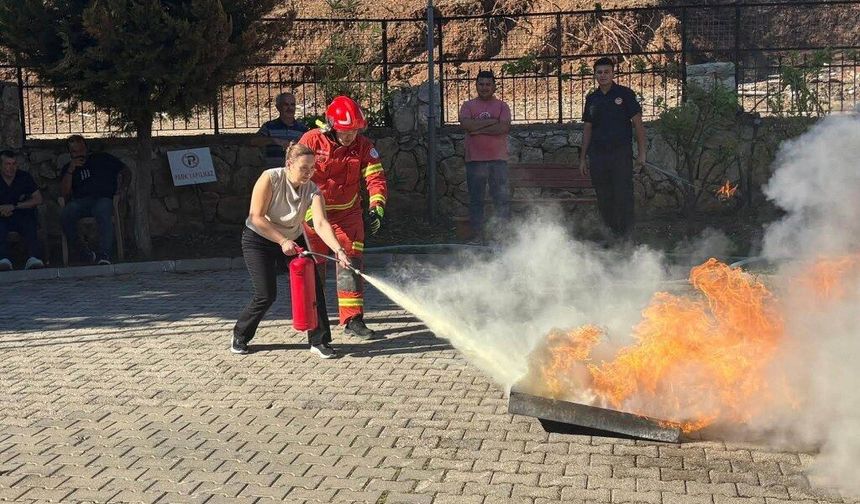 Fethiye Huzurevi personeline yangın güvenliği eğitimi verildi