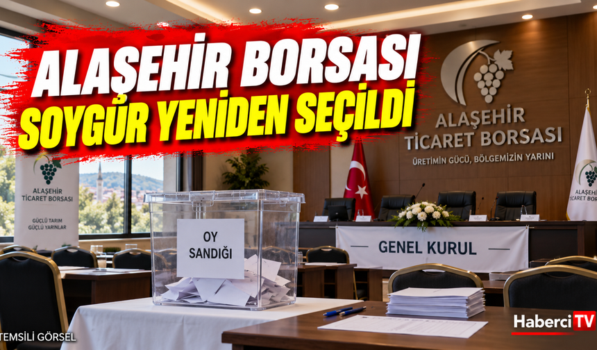 Alaşehir Ticaret Borsası’nda Hüseyin Soygür yeniden başkan seçildi