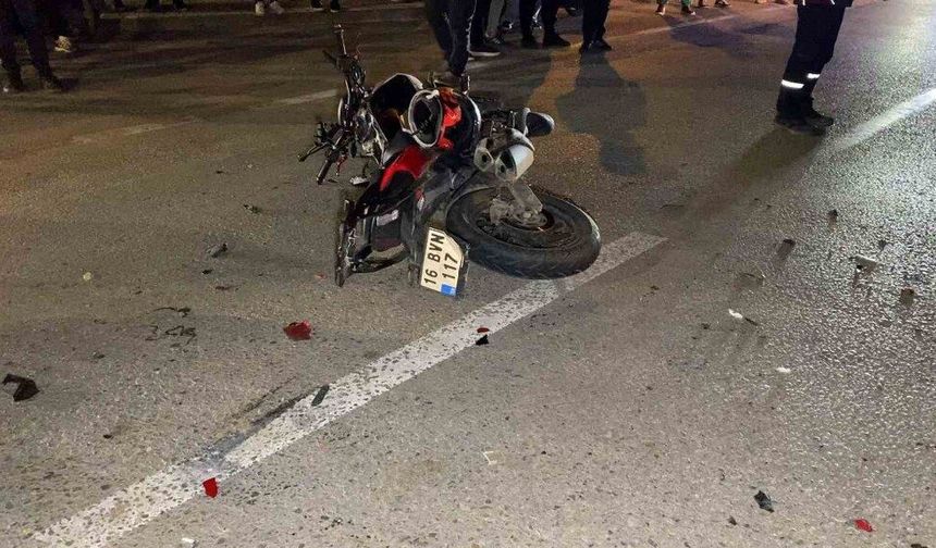 Bursa’da motosiklet ile kamyonet çarpıştı: 1 ölü, 1 ağır yaralı