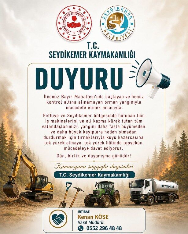 Kaymakamlıktan Çağrı 615X768