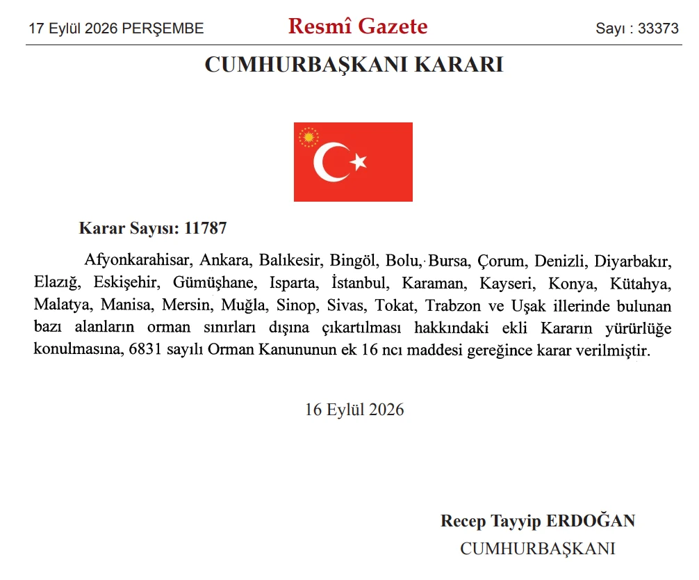 Orman Dışı Resmi Gazete (1)