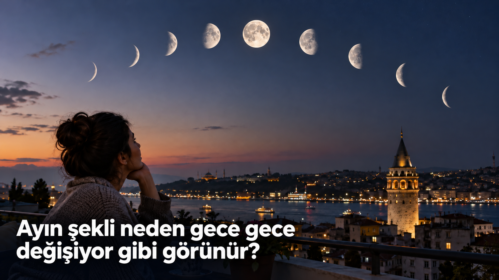 Ayın şekli neden gece gece değişiyor gibi görünür?